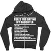 rules for dating my daughter Zipper Hoodie