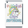 unicorns are born in september cute unicorn iPad Mini