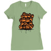halloween ghost Ladies Fitted T-Shirt
