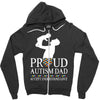 proud Autism dad Zipper Hoodie