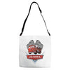 grandma fire trucks Adjustable Strap Totes
