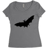 bat (3) Women's Triblend Scoop T-shirt