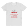 i Am A Woman A Daughter A Mother A Sister All Over Women's T-shirt