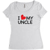 I Love My Uncle Women's Triblend Scoop T-shirt