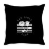 Sad Girls Club Throw Pillow