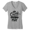 Queens Are Born In May Women's V-Neck T-Shirt