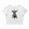 skeleton biker Crop Top