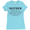 mother defined mothers day Ladies Fitted T-Shirt