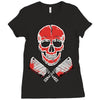 skull meat Ladies Fitted T-Shirt
