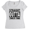 straight outta tomato town Women's Triblend Scoop T-shirt