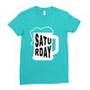 Saturday Beer Ladies Fitted T-Shirt