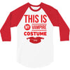 this is my vampire costume 3/4 Sleeve Shirt