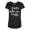 fearless is the new pretty Maternity Scoop Neck T-shirt