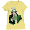 st patricks day  uncle sam Ladies Fitted T-Shirt