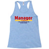 Manager Of Myselfy i Was Nobody Before Social Media Racerback Tank