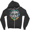 pug face Zipper Hoodie