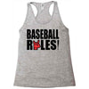 baseball rules Racerback Tank
