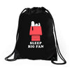 Sleep Big Fan Drawstring Bags