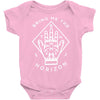 bring me the horizon diamond hand Baby Onesie