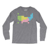 periodic table of america Long Sleeve Shirts