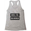 Delta Gamma Black Racerback Tank