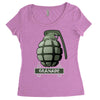 hand grenade military army Women's Triblend Scoop T-shirt