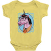 unicorn nerd graphic Baby Onesie