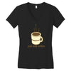 funny retro coffee Women's V-Neck T-Shirt
