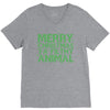 merry christmas ya filthy animal V-Neck Tee