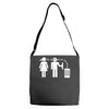 bla bla bla  fun shirt herrentag kult Adjustable Strap Totes