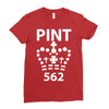 british pint funny Ladies Fitted T-Shirt