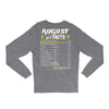 August Girl Facts Virgo Long Sleeve Shirts