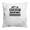 redundancy Throw Pillow