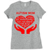 autism mom my heart Ladies Fitted T-Shirt