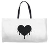 dripping heart melting heart Weekender Totes