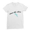 down the shore hooded Ladies Fitted T-Shirt