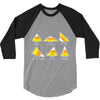 candy corn are triangles 3/4 Sleeve Shirt