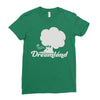 dreamland logo Ladies Fitted T-Shirt