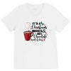 it's a christmas movies and hot chocolate kind of day V-Neck Tee