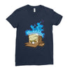 sticker box Ladies Fitted T-Shirt