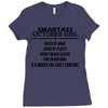 Smartass October Girl Ladies Fitted T-Shirt