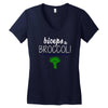 biceps &amp; broccoli! Women's V-Neck T-Shirt