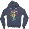 retrosaurus rex Zipper Hoodie
