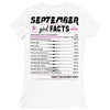 September Girl Facts Libra Ladies Fitted T-Shirt