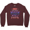 only the best dads get promoted to papa Crewneck Sweatshirt