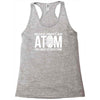 never trust an atom   make up everything Racerback Tank