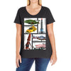 thunderbirds vehicles, ideal gift, birthday present Ladies Curvy T-Shirt