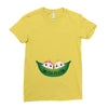 Two Peas In a Pod Twin Babies Ladies Fitted T-Shirt