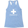 paraletic funny printed green top drinking booze party drunk Racerback Tank