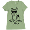 no drama llama Ladies Fitted T-Shirt
